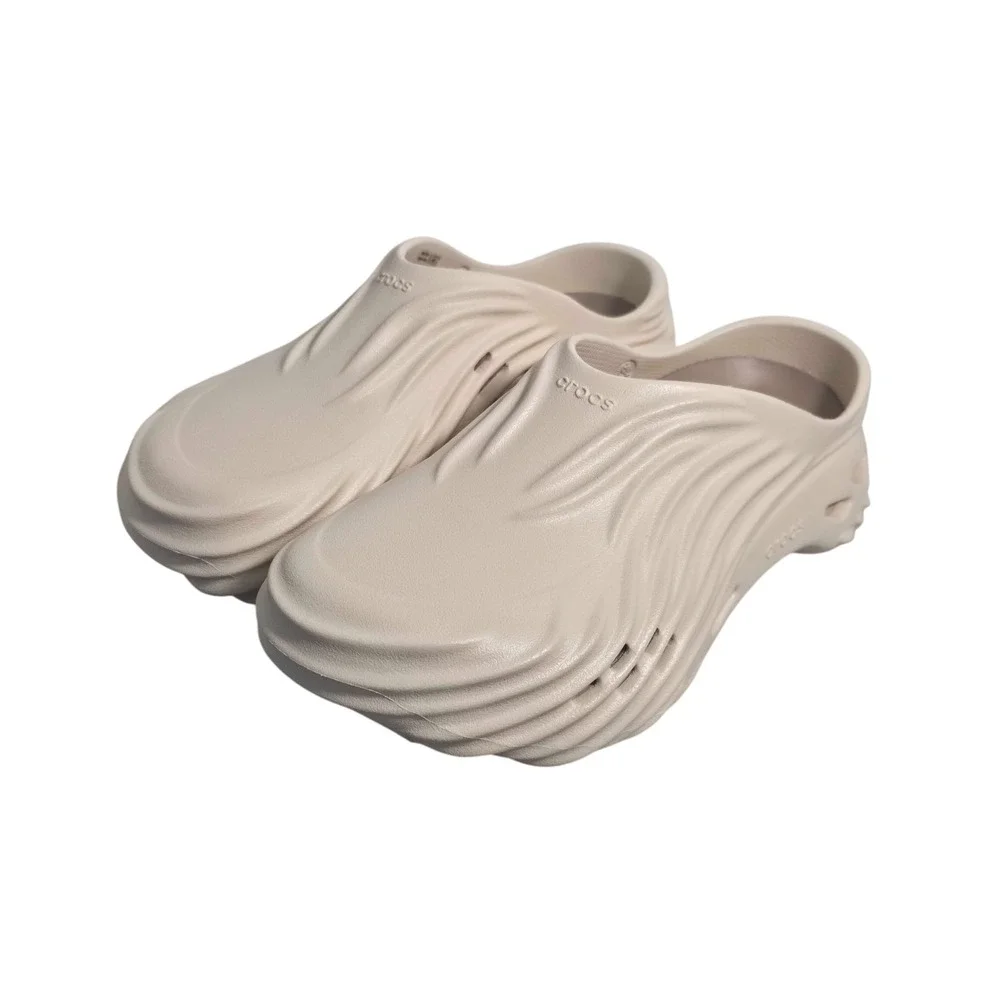 Crocs Echo Wave Clogs Mens 9 Womens 11 Almond Tint Beige NWT Unisex 210521-0LL‎